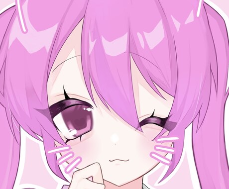 かわいい♡SNSアイコンイラストお描きします 1人～2人用のイラストお描きします〜♡ イメージ1