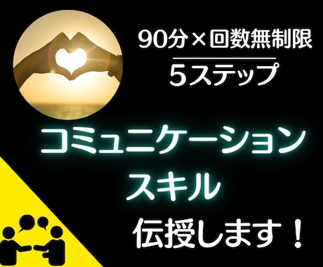 最大30日☆【コミュ力UP】できるまでコーチします ５つのステップで会話力を伝授☆会話は「話す」より「質問」が肝 イメージ1