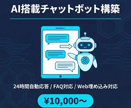 問い合わせ対応をAIで自動化します FAQ対応・Web埋込・ログ管理｜ChatGPT API対応 イメージ1