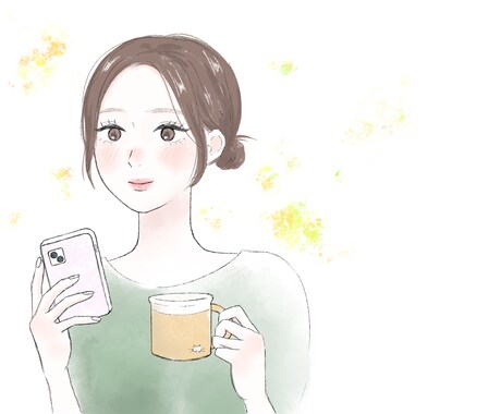 SNSアイコン|やさしい雰囲気のイラスト描きます 美容系、配信者さんなどのアイコンやサムネにおすすめです！ イメージ2