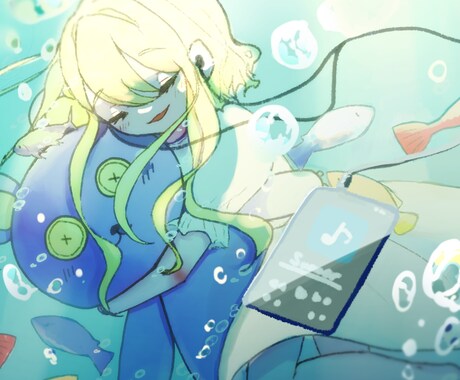 得意な絵柄で絵を描きます 少しデフォルメ感のある絵柄で絵を描かせてください！ イメージ1