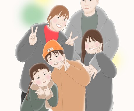 優しいタッチの似顔絵お描きします /プレゼント・お祝い・アイコンなど♡お急ぎ対応可能です♪ イメージ2