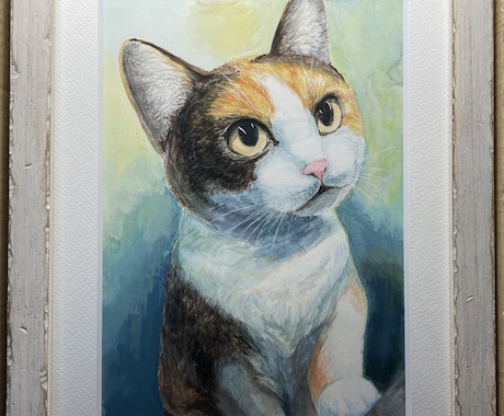 そこにいる、を感じるペットの絵を制作いたします 自宅やオフィスで癒されたい、大切な人へのプレゼントに悩む方へ イメージ2