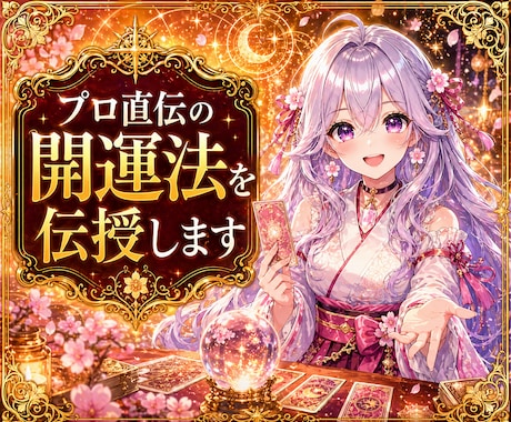 プロ直伝の開運法を伝授します 人生の悩みを解決し、簡単により良い運を手に入れましょう イメージ2
