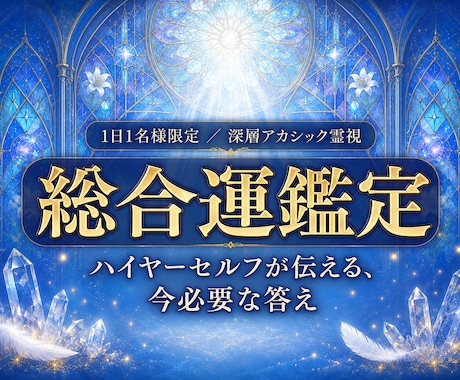 総合運鑑定✦迷い続ける毎日に、魂が望む答えを視ます ハイヤーセルフが伝える今必要なメッセージ イメージ1