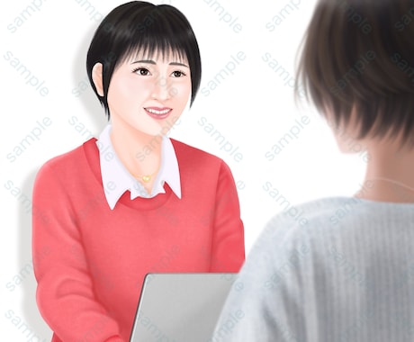 お好みのイメージで似顔絵をお描きします リアル系・シンプル系・アニメ塗り・ちびキャラなどご相談下さい イメージ2