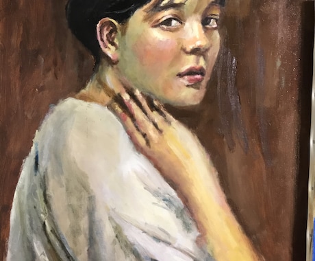 リアルかつ芸術的なアクリル人物画をお届けします 送っていただいた