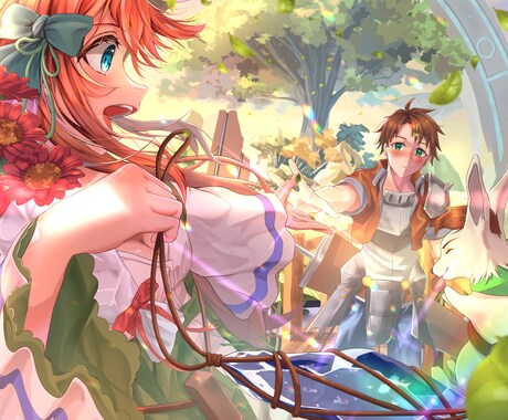 イラスト描きます 繊細な絵を描きます。ファンタジーと着物が得意です。 イメージ2