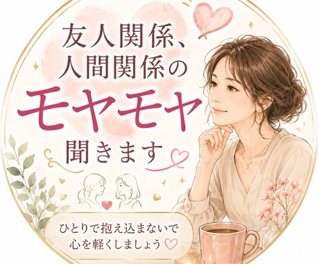 友人関係、人間関係のモヤモヤ聞きますます 人との距離感が分からないどうしたらいい？に寄り添います イメージ1
