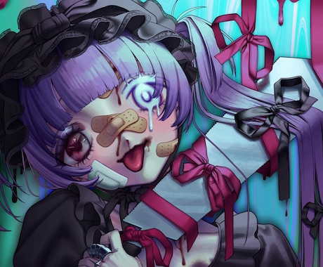 MVイラストやSNSアイコンなどイラスト制作します イメージ1