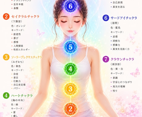 チャクラクリーニングを行います チャクラクリーニングで、心と体の疲れを癒します イメージ1