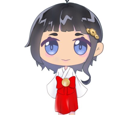 SNS用ゆるふわアイコンにます イリアムや配信ようSDイラスト イメージ1