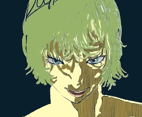 個性的な絵柄で目を惹く人物イラストを描きます アイコンや壁紙用に現役美大生のイラストはいかがですか? イメージ2