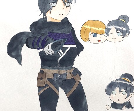 オリジナル・二次創作イラスト制作します デフォルメでも、アイコンサイズでもOKです！ イメージ1
