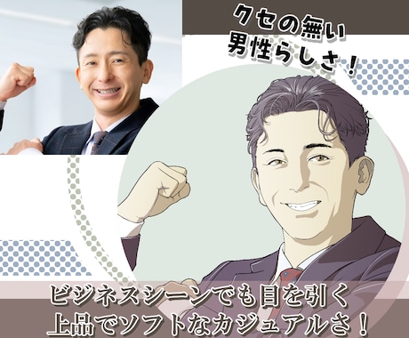 くすみカラーを活かしたオシャレな似顔絵描きます 20件実績出来るまで特別価格！ぜひこの機会にお試しください！ イメージ2