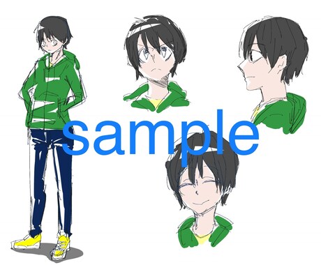 あなただけの設定資料風イラストを描きます キャラを考えたけど描くのが難しい、、そんな方にオススメです！ イメージ1