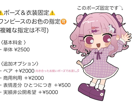 レトロでかわいいワンピースの量産イラスト描きます 受付人数制限あり/今月は3人まで依頼可能 イメージ2