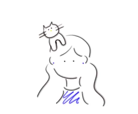 ゆるくておしゃれな線画アイコン描きます イメージ1