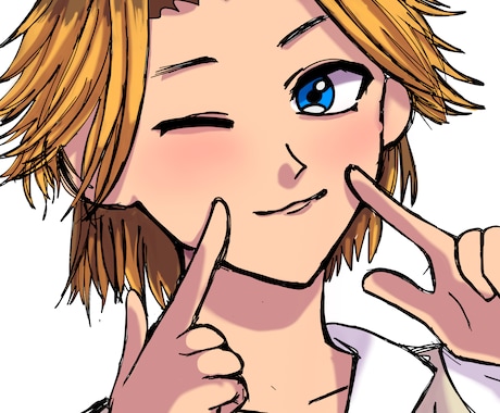 ハキハキとしたポップなキャラクターイラスト描きます アイコンや壁紙などにいかがでしょうか！ イメージ2