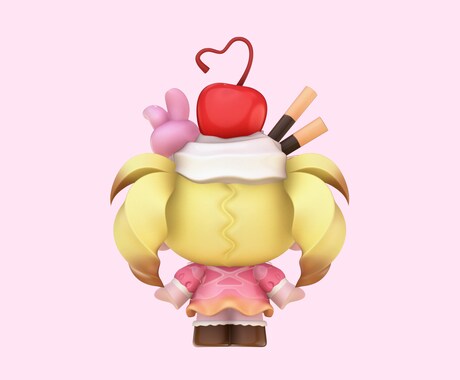 デフォルメキャラの3Dモデリング承ります 各種SNSアイコンなどにご利用いただけます♪ イメージ2