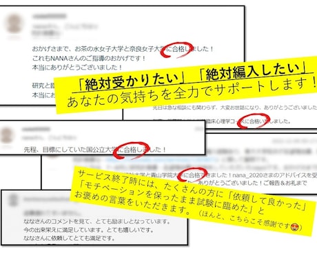 大学編入　研究計画書・志望理由書の添削します 編入経験あり＆東大大学院卒のわたしが試験当日まで合格サポート イメージ2