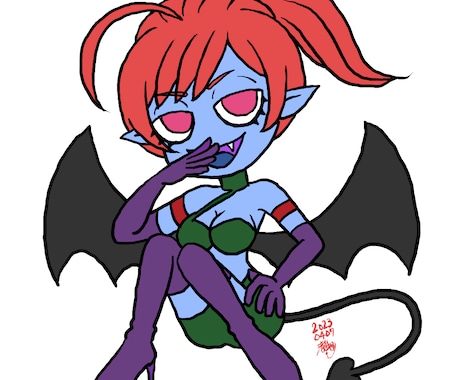 SNS系のデフォルメミニキャラアイコン描きます 貴方だけのキャラを可愛くカッコよく誕生させます！ イメージ2