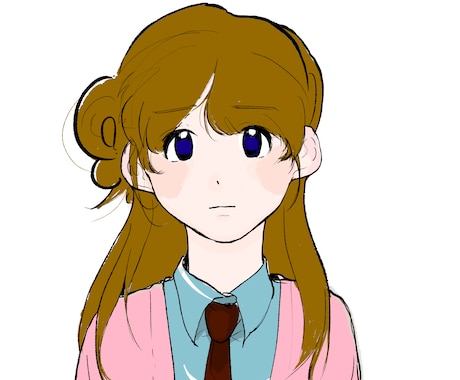 シンプルかわいい女の子のアイコンをご提供します イメージ1