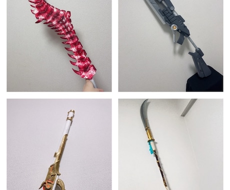 コスプレ小道具制作依頼を承ります コスプレに使う大小様々な小道具の制作依頼を受け付けております イメージ2