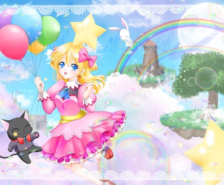 お好きなイラストを描きます 【表情4点セット付き】ゲーム、動画、プレゼントなどに イメージ2
