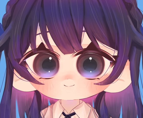 証明写真風の可愛いイラスト描きます 即日納品可能！アイコンにいかがですか？ イメージ1