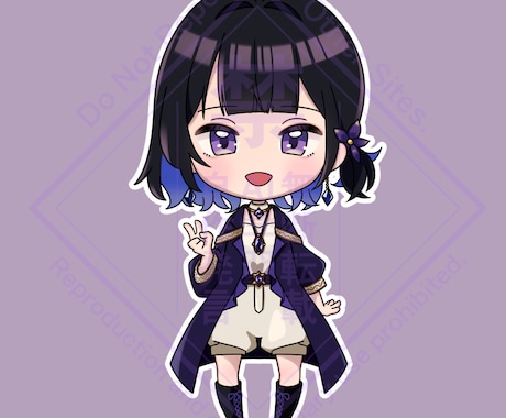 ミニキャラ描かせていただきます 納品まで最短三日！アイコンなどにご利用ください。 イメージ1