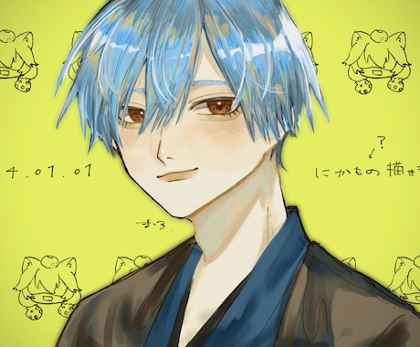 白黒メインでイラスト作成します 納期早い！安い！手軽です！アイコンなどに！ イメージ1