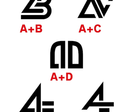 アルファベットの組み合わせロゴ販売します Aから始まるアルファベットの組み合わせロゴです。 イメージ1