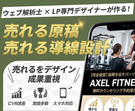 原稿不要！【ウェブ解析士×デザイナー】が作成します イメージ1