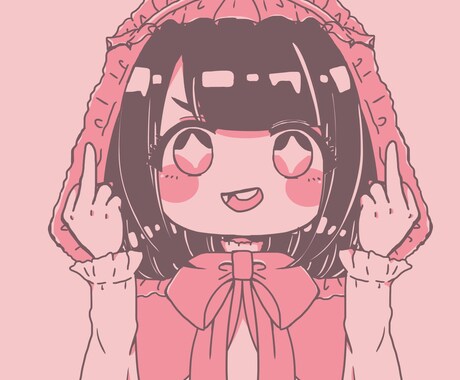 きらきらした女の子のイラスト描きます かわいい女の子限定になります！ イメージ2
