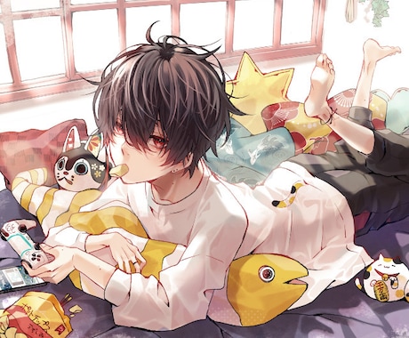 アイコンから立ち絵、1枚絵描きます 【等身絵柄①】SNSアイコンやTRPG用立ち絵などに！ イメージ1