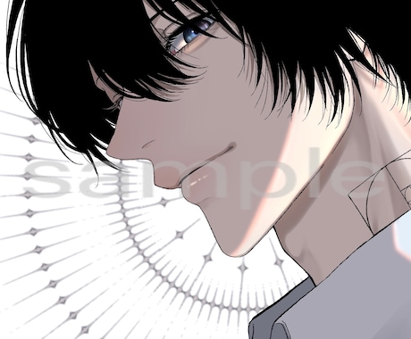 SNS用イラスト作成します 【バストアップサイズ】カラーイラスト作成 イメージ2