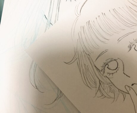 手描き創作イラスト(モノクロ)を選んで頂けます 同じ絵は無く全て手描き、全て1枚ものの貴方だけのイラストです イメージ2