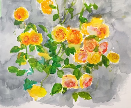 みずみずしい花、絵の具で描きます 写真よりも美しく　生きているようなタッチ イメージ2