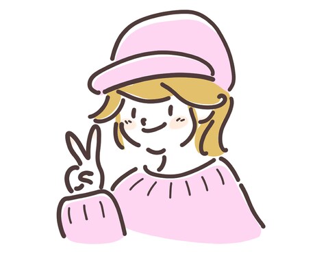 修正無制限☆おしゃれで可愛い線画アイコン作ります SNS用♪シンプルな人物、動物等のイラストをインスタやxに♪ イメージ1