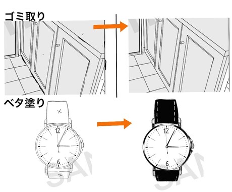 商業&同人誌漫画アシスタントなんでもお手伝いします 背景/トレス/トーン/ベタ塗り等でお困りの方！ イメージ2