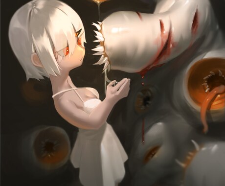 一枚絵を作成いたします イメージ1