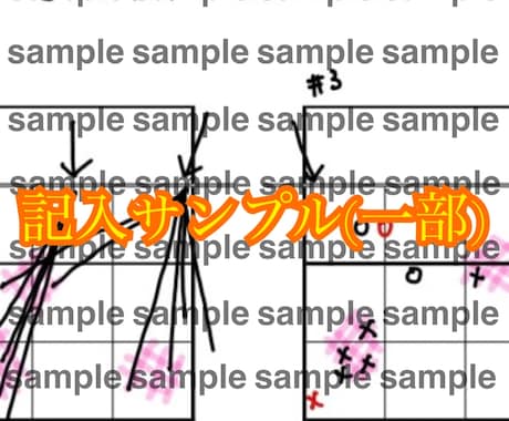 バレーボール コース分析シート 販売します プロチームの分析発想を手書きで再現 イメージ2