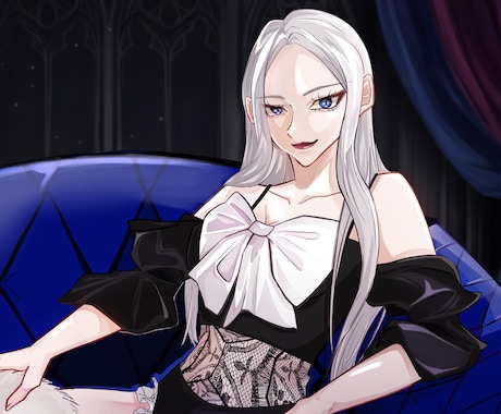 艶感、色気のある女性イラストを制作します 上品、色気、かっこいい、ギャルなど様々なジャンル描きます！ イメージ2