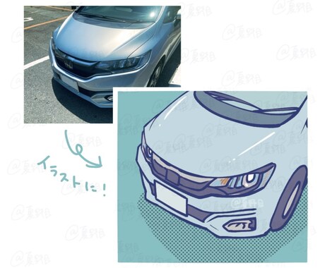 可愛くイラストにします おまかせ！お手頃！写真を元にイラスト化！ イメージ2