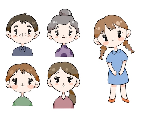 ゆるーいデフォルメイラストを描きます 動物・小物も可能！アイコンやwebページなどに使用できます！ イメージ2