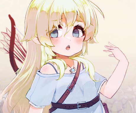 かわいい系のキャクターイラストを描きます アイコンや立ち絵などご自由にお使い下さい。 イメージ1
