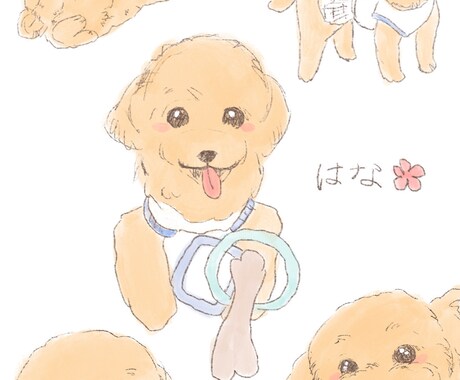 うちの子が可愛すぎるのでオリジナルイラストにします ペットイラストボードの配送も可能です♡お気軽にご相談ください イメージ2