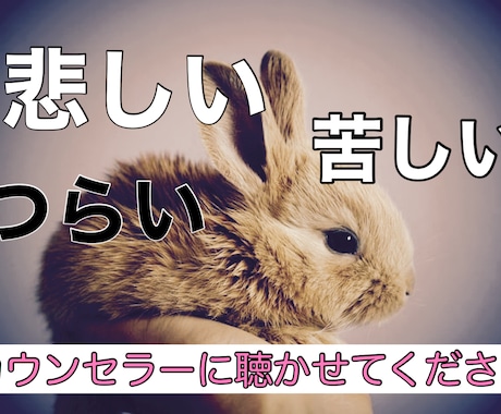悲しい・つらい・苦しい気持ち、お聴きします カウンセラーが傾聴いたします。 イメージ1