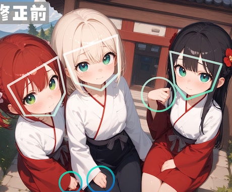 生成AIイラストのレタッチ・加筆修正します AIイラストの目や手の修正でブラッシュアップ！ イメージ2